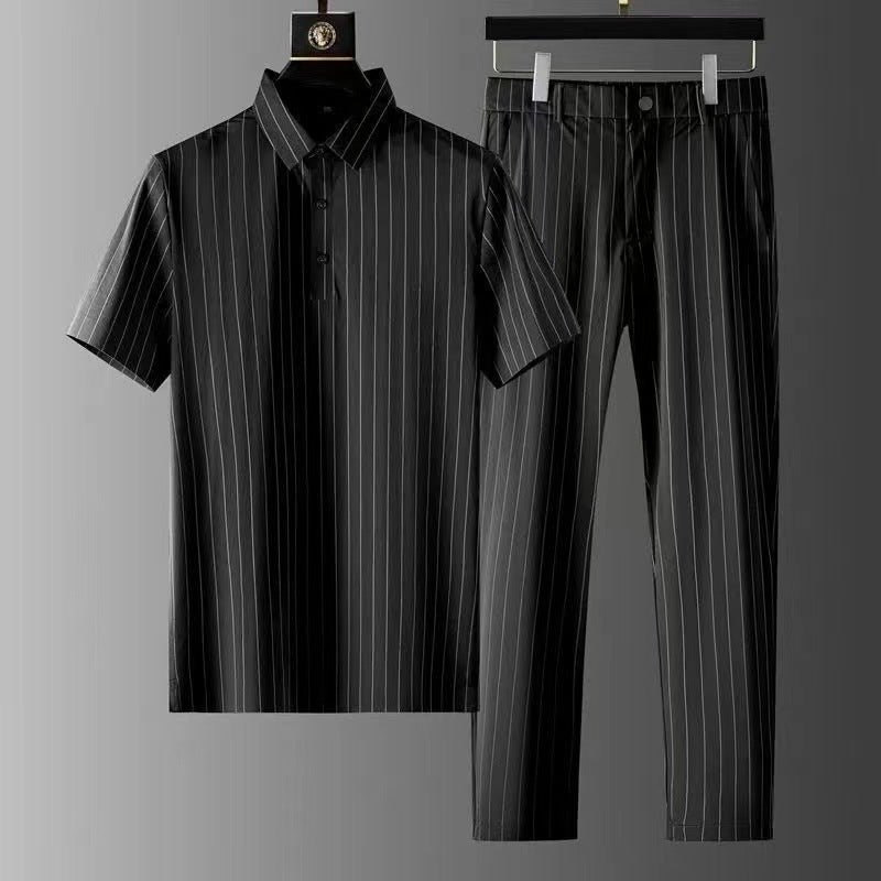 "Classic Stripe Ensemble" - Elegantes 2er Set