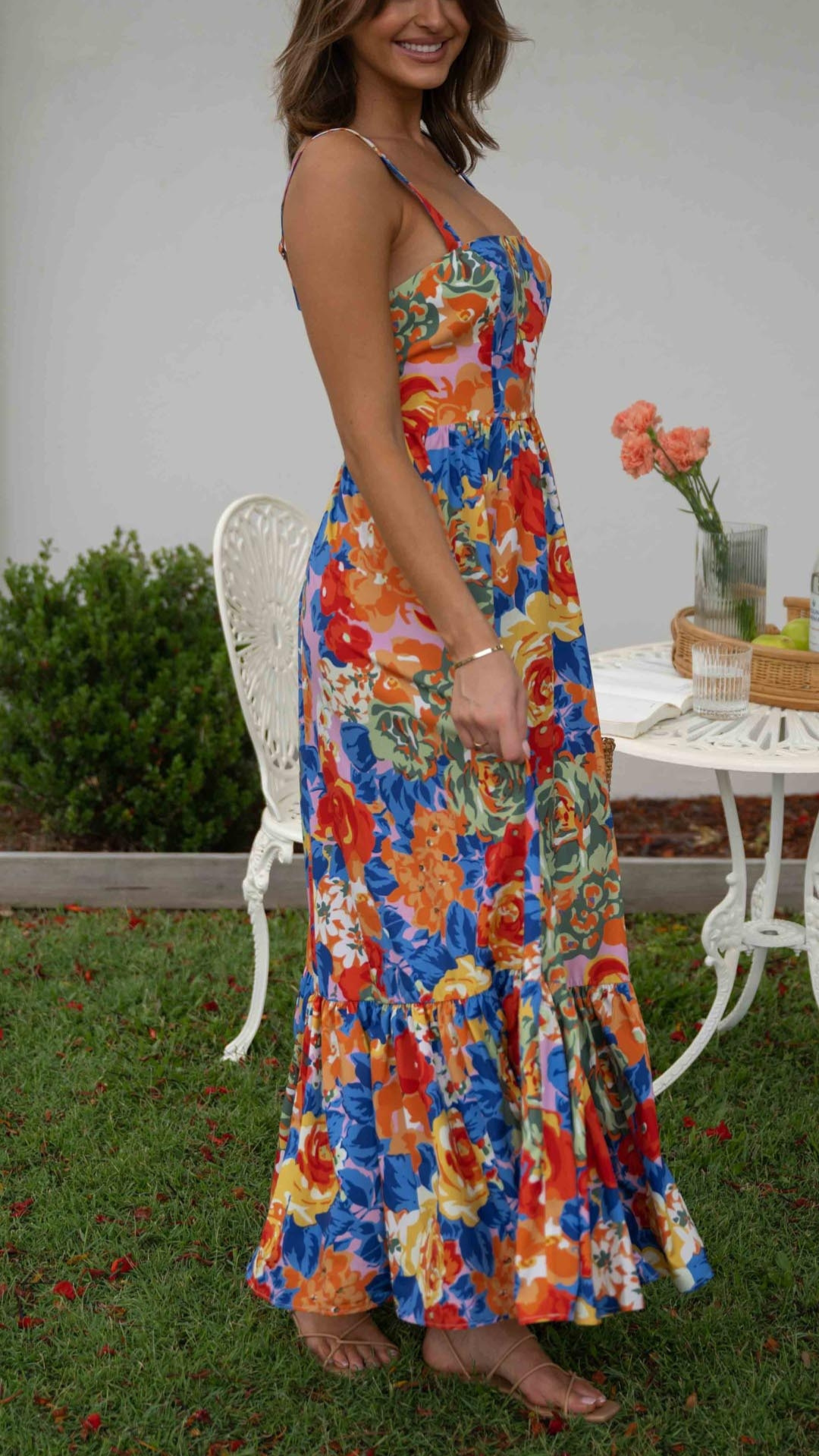 VERONICA™ | FLORALES MAXIKLEID