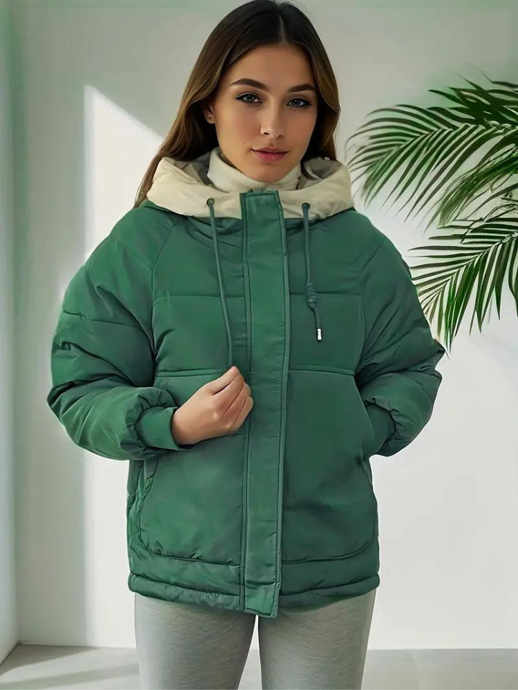 Ainsley Winterjacke | Damenmantel mit Kapuze und Wattierung für den Winter