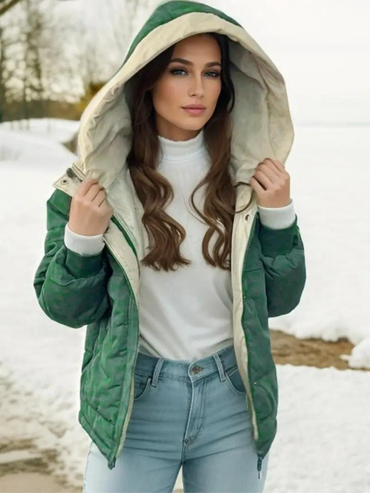 Ainsley Winterjacke | Damenmantel mit Kapuze und Wattierung für den Winter