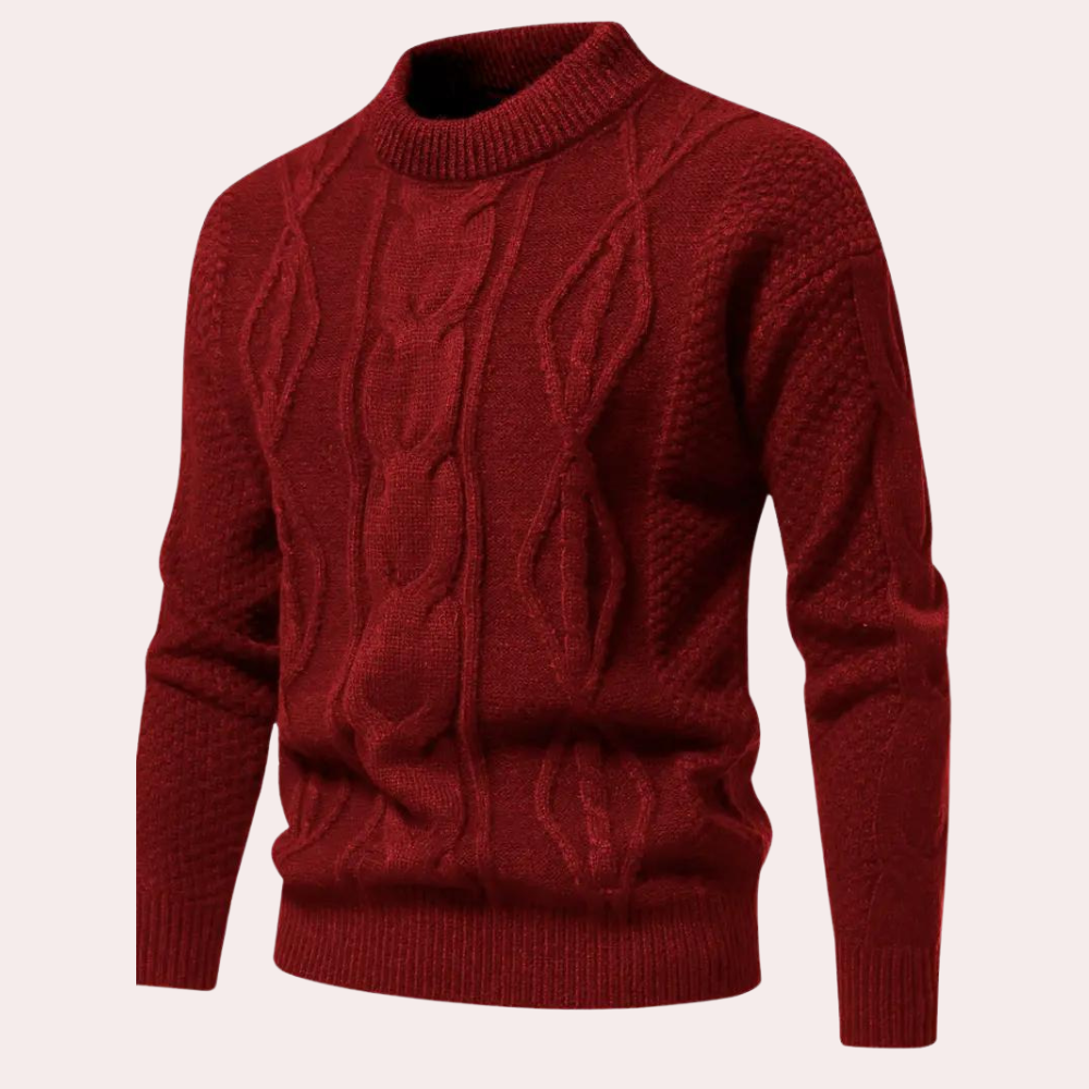 Warmer Herrenstrickpullover