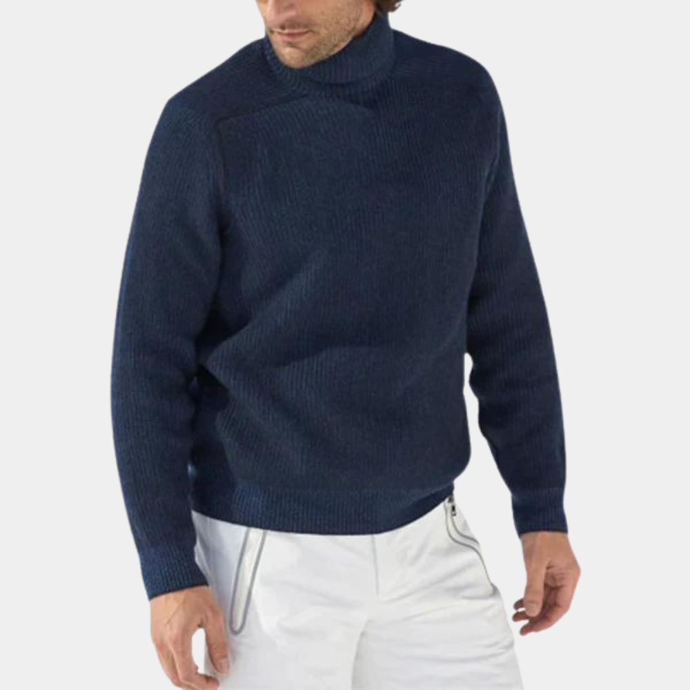 Weicher Herrenpullover mit Rollkragen