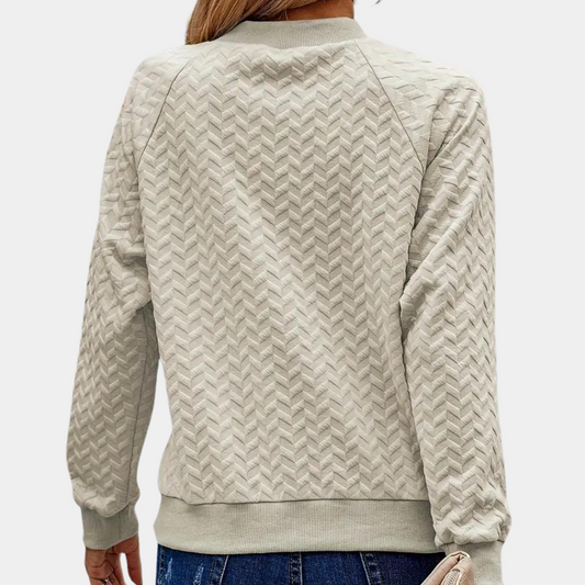 Texturiertes Damen-Sweatshirt