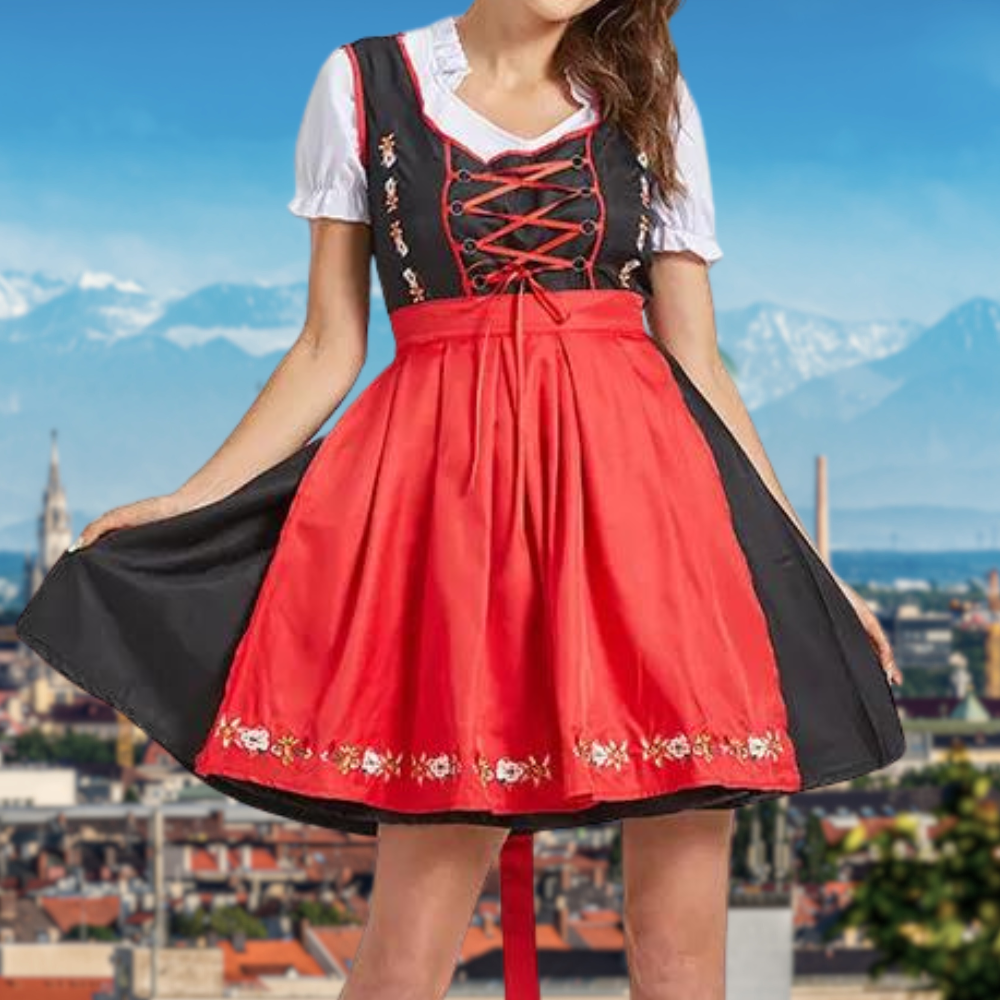 TRACHTIA SIA - Einzigartige Tracht für Damen mit Schürze und Bluse