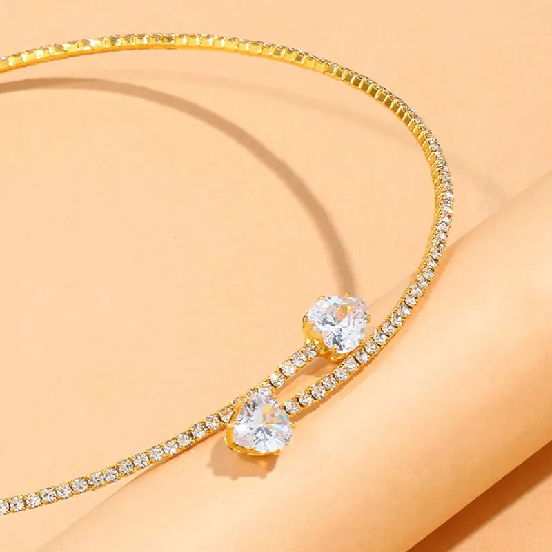 Hannelore | Strass Herz Halsband Choker