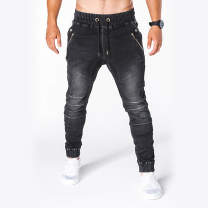 Gewaschene lässige taillierte Jeans für Herren