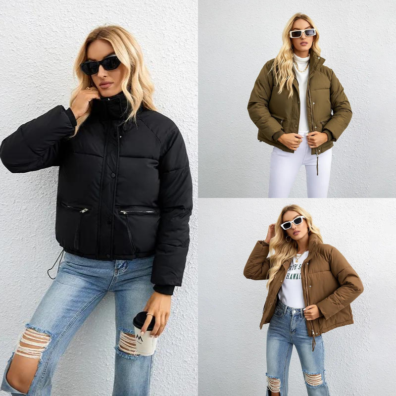 North Parka Wattierte Jacke | Kurze Winterjacke für Frauen