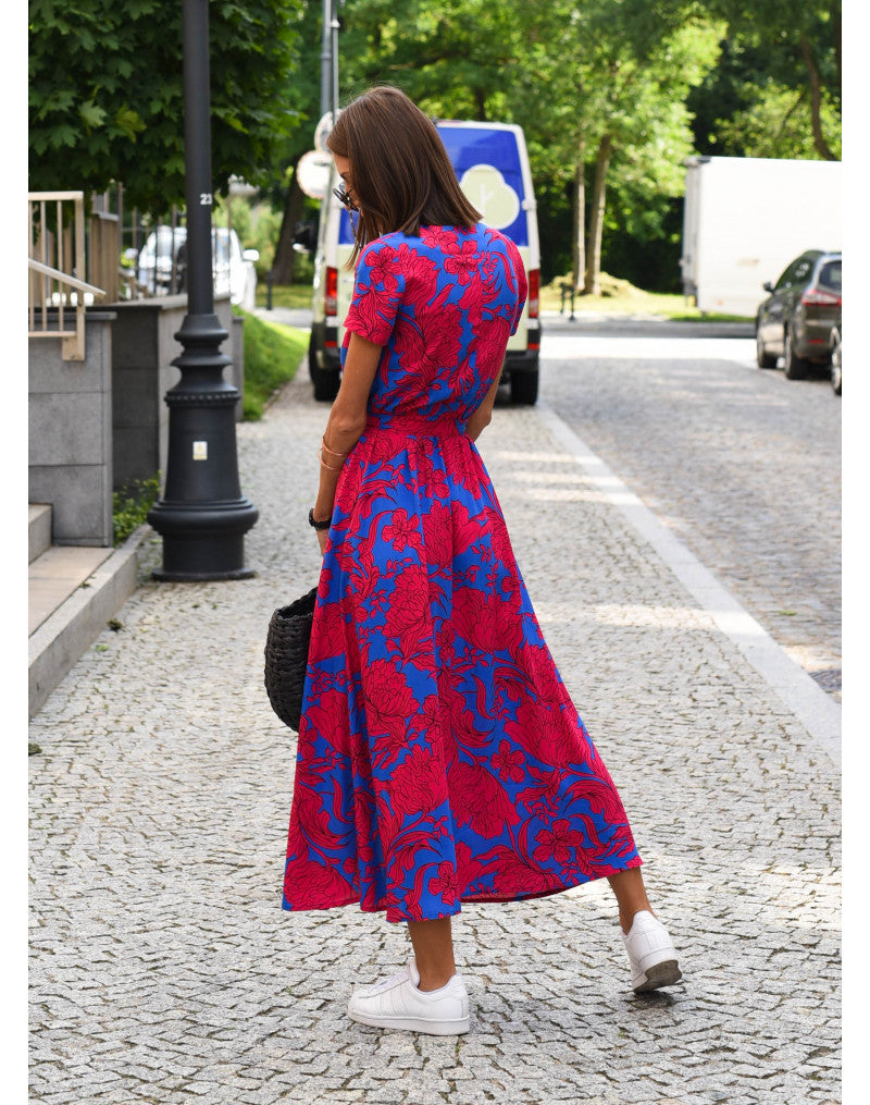 Franka - Wunderschönes, buntes, weites Kleid