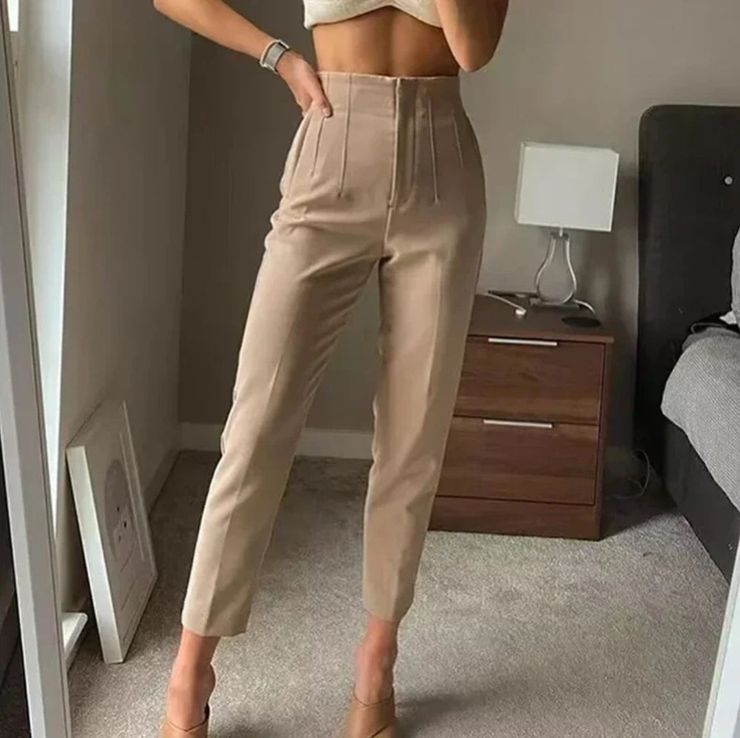 Amorette | Hohe Taille - Lässige formelle Hose