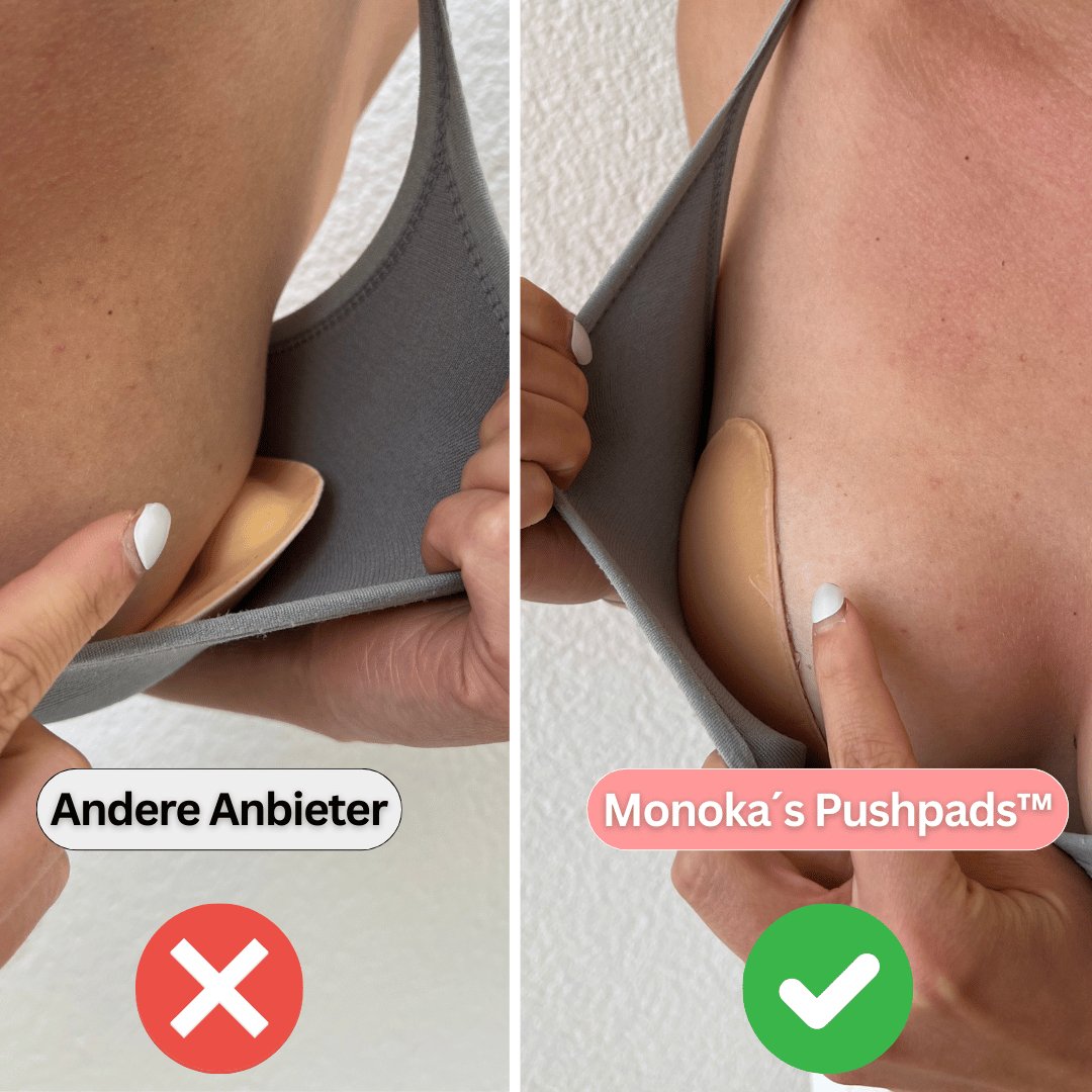 Monoka´s Pushpads™  Doppelseitig klebende Pushup Nippelcover